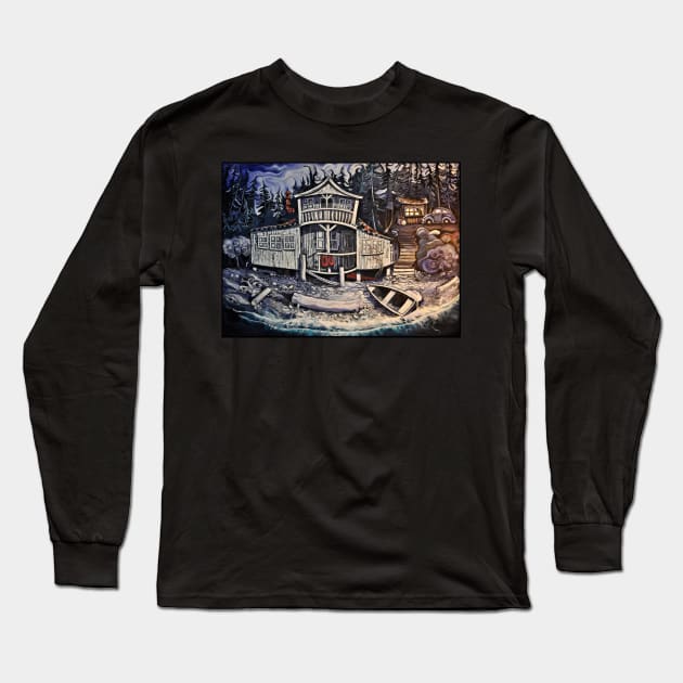 Where the Land Ends Long Sleeve T-Shirt by CassandraDolen